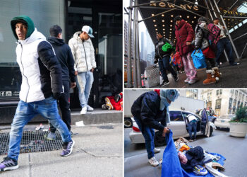 Adams 'looking into' imposing curfew at migrant shelters as panhandling, crime surges