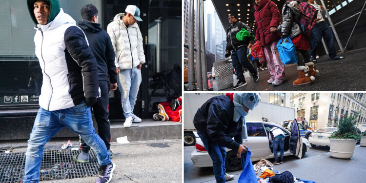 Adams 'looking into' imposing curfew at migrant shelters as panhandling, crime surges