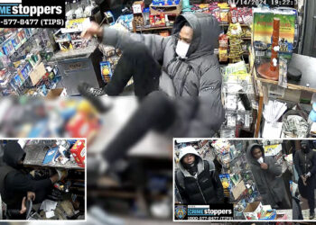 Brazen trio hops counter of NYC bodega, rips off $5K in loot: cops