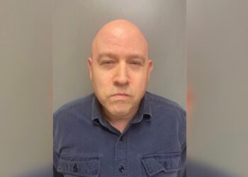 Christopher James Casey, 55,  was arrested for stabbing his neighbor to death on Sunday.