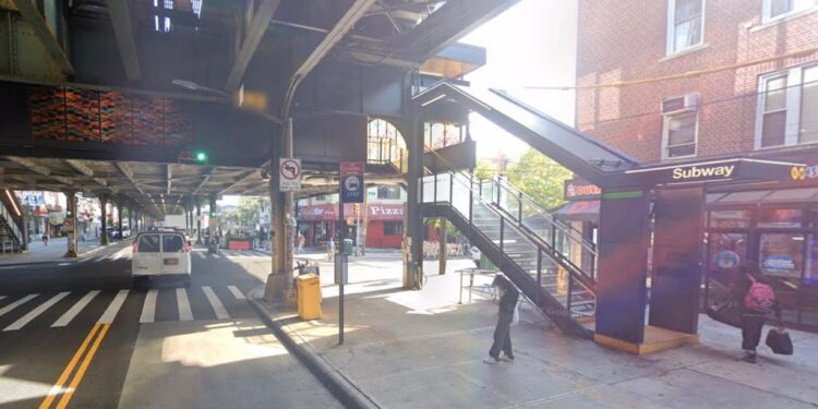 GV of 31st St. near 36th Ave. in Astoria.