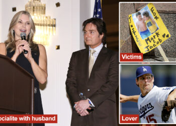 Married LA socialite Rebecca Grossman 'raced' MLB player lover when she killed brothers in crash after day drinking