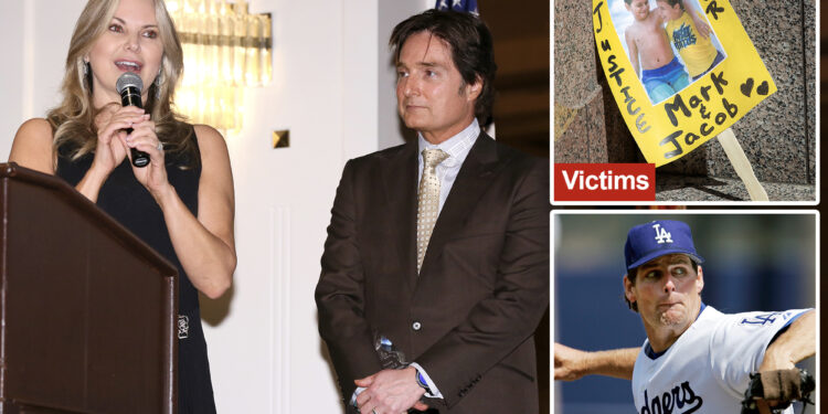 Married LA socialite Rebecca Grossman 'raced' MLB player lover when she killed brothers in crash after day drinking