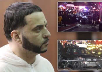 Mercedes driver allegedly choked girlfriend before New Year's Day NYC crash