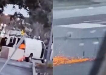 Oakland thieves drag stolen ATM after bank robbery