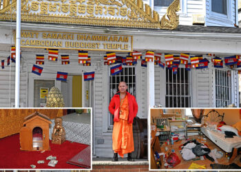 Buddhist monks used coat hanger in defense after armed gang stormed NYC temple, urge bungling thieves to ‘give up’ crime