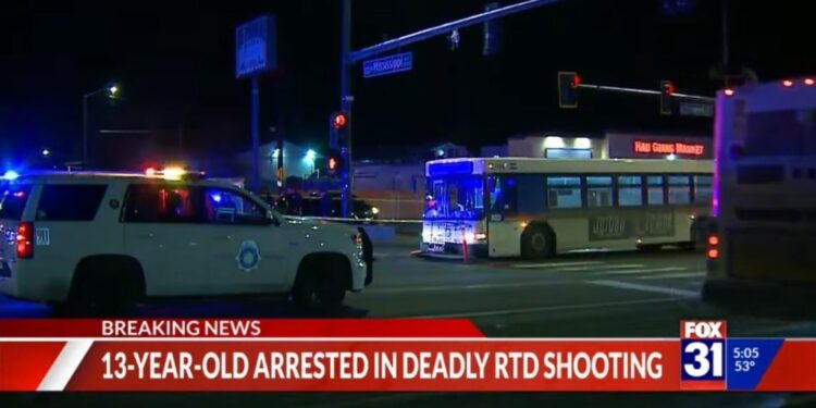 police arrested a 13-year-old suspected in connection to Sanchez’s murder on Thursday after he allegedly killed the grandfather after an argument over his leg blocking the aisle.