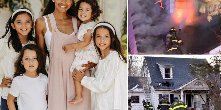 Former teacher of the year Bernadine Pruessner started 'suspicious' fire that killed her 4 young kids after posting 'live each day like it's your last': cops