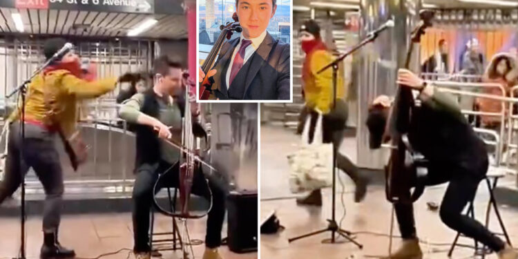 Video shows woman randomly hitting NYC subway cellist