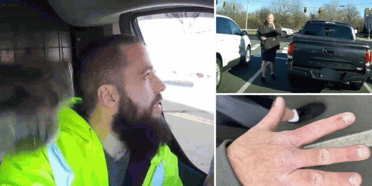 Connecticut off-duty cop Allen Ganter punches driver in traffic for honking at him at red light: 'What are you doing?'