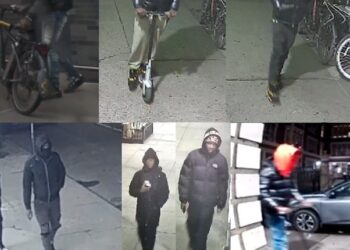 Several suspects — seen in images released by the NYPD Monday — flashed guns, knives and razor blades in the 11-day series of crimes, spanning both east and west Harlem, from East 109th Street near Madison Avenue to West 141st Street and Malcolm X Boulevard, cops said. 
