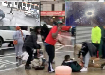 Harrowing video shows shot students at Philly bus stop