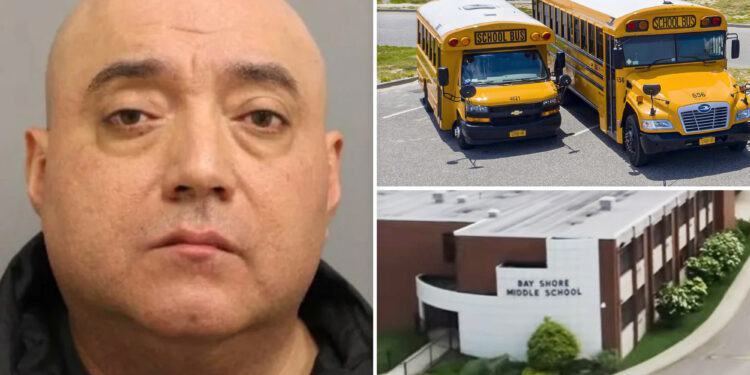 Long Island school bus driver charged with sexually abusing child