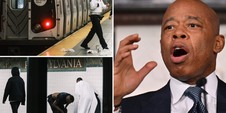 NYC Mayor Eric Adams, NY Gov. Kathy Hochul push to boost number of cops on subways to combat recent crime surge