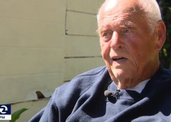 Victor Silva, A 102-year-old, wheelchair-bound California man, was ordered to paint over his vandalized fence with his 70-year-old son or face a hefty fine.
