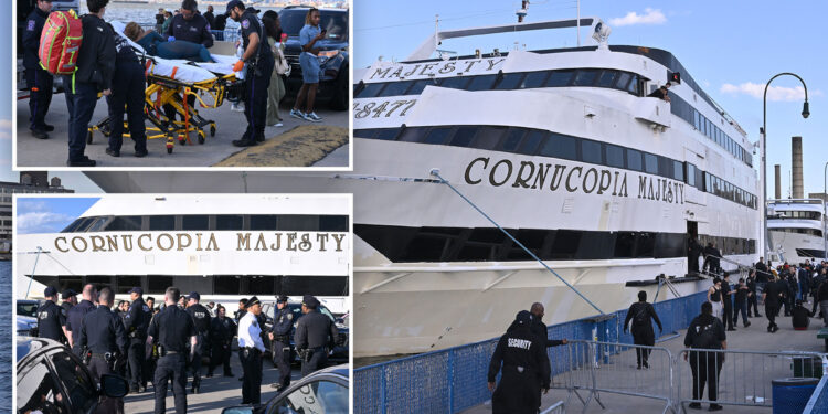 2 stabbed, one hit in head with a bottle in party boat brawl in Brooklyn
