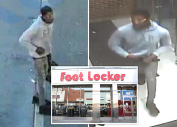 Brazen armed robber swipes loads of Nike items from NYC Foot Locker