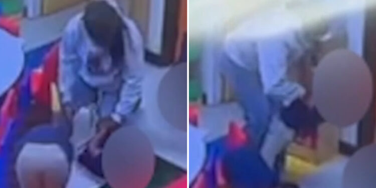 LA daycare worker caught on video being yanking and dangling 4-year-old upside down