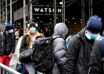 A man was stabbed outside of the Watson Hotel in Hell's Kitchen.