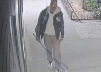 The New York City Police Department is asking for the public's assistance in identifying the suspect who whacked a woman with a hockey stick in East Village.