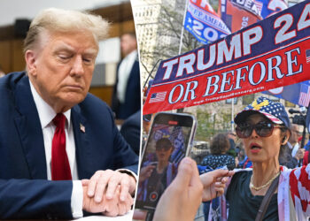 Trump die-hards convinced he's acting, not sleeping in court