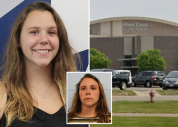 Madison Bergmann allegedly moved student victim's desk so she could rub his legs