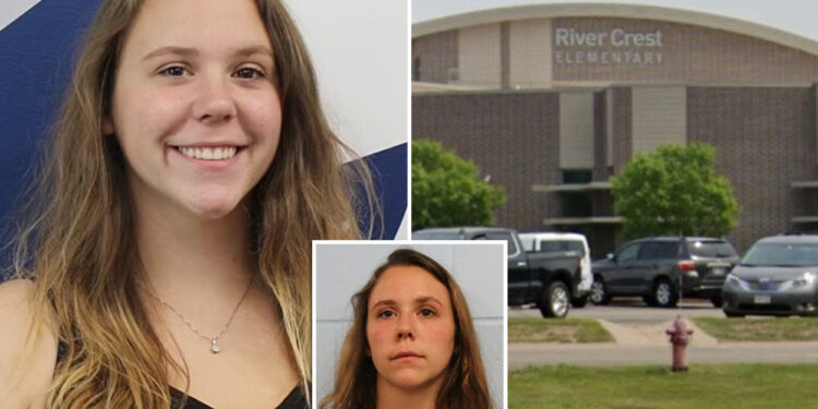 Madison Bergmann allegedly moved student victim's desk so she could rub his legs