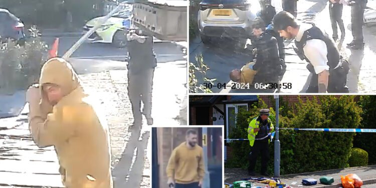 Video shows sword-wielding attacker cornered by London cops