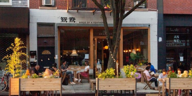 shot of restaurant where incident unfolded