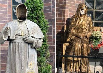 Brooklyn church has religious statues vandalized by hammer-wielding suspect