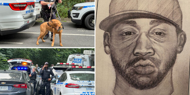 Eerie police sketch shows creep who tried to rape NYC sunbather