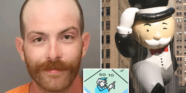 Florida man, Ryan Howard, allegedly tells police he is 'Mr. Monopoly,' goes directly to jail