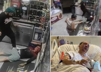 Green-haired brute beats NYC deli worker to a pulp: sick video