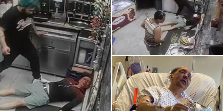 Green-haired brute beats NYC deli worker to a pulp: sick video