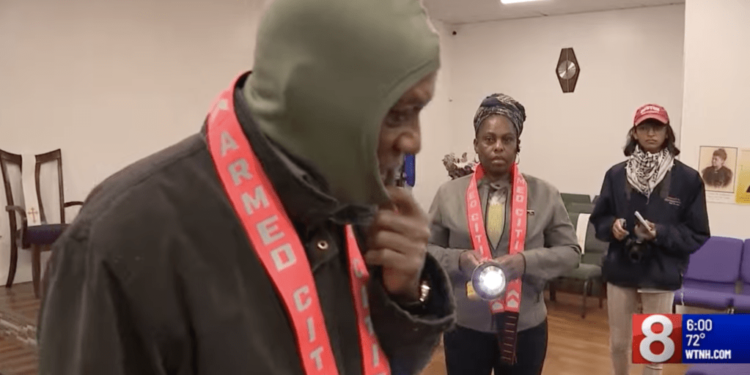 When the armed volunteers are not on the streets, the group monitors video feeds from a dozen drones hovering over the neighborhood, and 75 home surveillance cameras in the neighborhood.