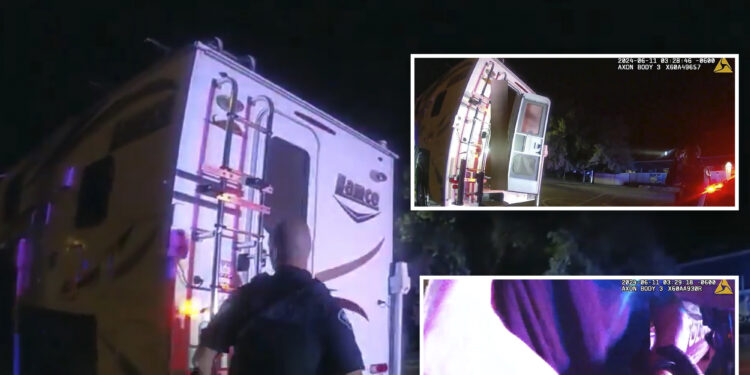 Sleeping couple wakes up to truck attached to their camper being carjacked by thief