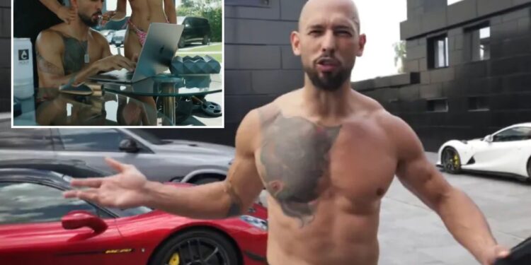 Accused sex-trafficking influencer Andrew Tate says he'll celebrate Romania release by going see his 'bitches'