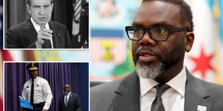 Chicago Mayor Brandon Johnson bizarrely blames Richard Nixon for surging gun violence