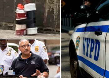 Cousins busted with possible explosive device, machete outside NYC police station 