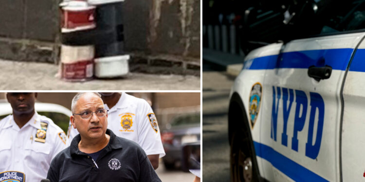Cousins busted with possible explosive device, machete outside NYC police station 