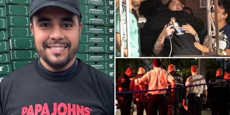 Papa John's worker, 28, fatally shot in head during apparent mugging outside NYC home: cops
