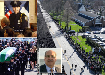 Union leader slammed as 'distasteful' after pushing for more OT pay during slain NYPD cop Jonathan Diller's funeral