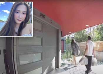 Chilling video shows woman walking home with boyfriend just before he allegedly killed her