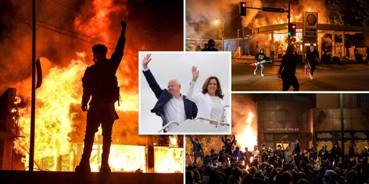 Harris and Walz fiddled as Minneapolis burned during BLM riots