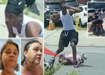 Hit-and-run moped rider flees after ramming into NYC mom and knocking her unconscious in street: video