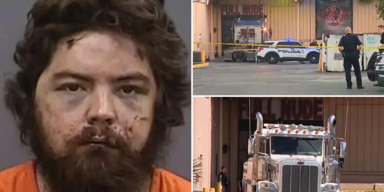 Semi-truck driver sent texts before plowing through Florida strip club
