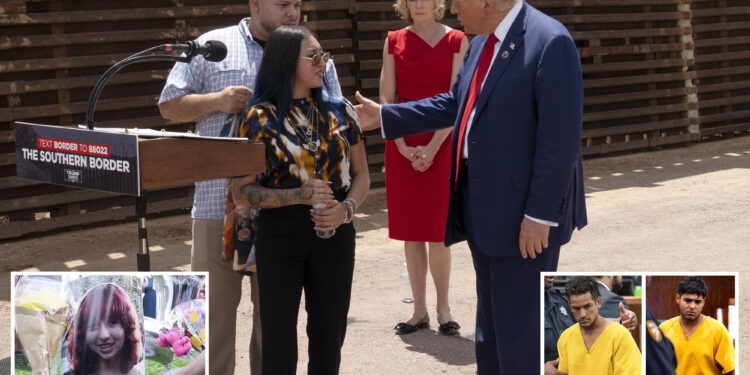 Trump meets with Jocelyn Nungaray's family as migrant murder suspect whines he won't get fair shake