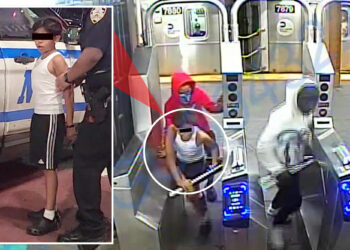 Video shows pint-size muggers -- including smiling 11-year-old migrant linked to Central Park robberies -- rush from subway attack