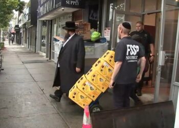 A “disgruntled client” stabbed a 17-year-old boy volunteering at a Brooklyn soup kitchen – possibly over a pitcher of apple juice – as tensions spilled outside in broad daylight Wednesday, cops and sources said.