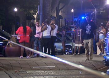 Bystanders near the night club where multiple gunmen opened fire with automatic weapons.